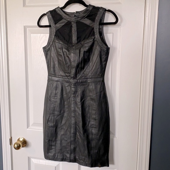 Rudsak Black leather dress - Picture 1 of 8